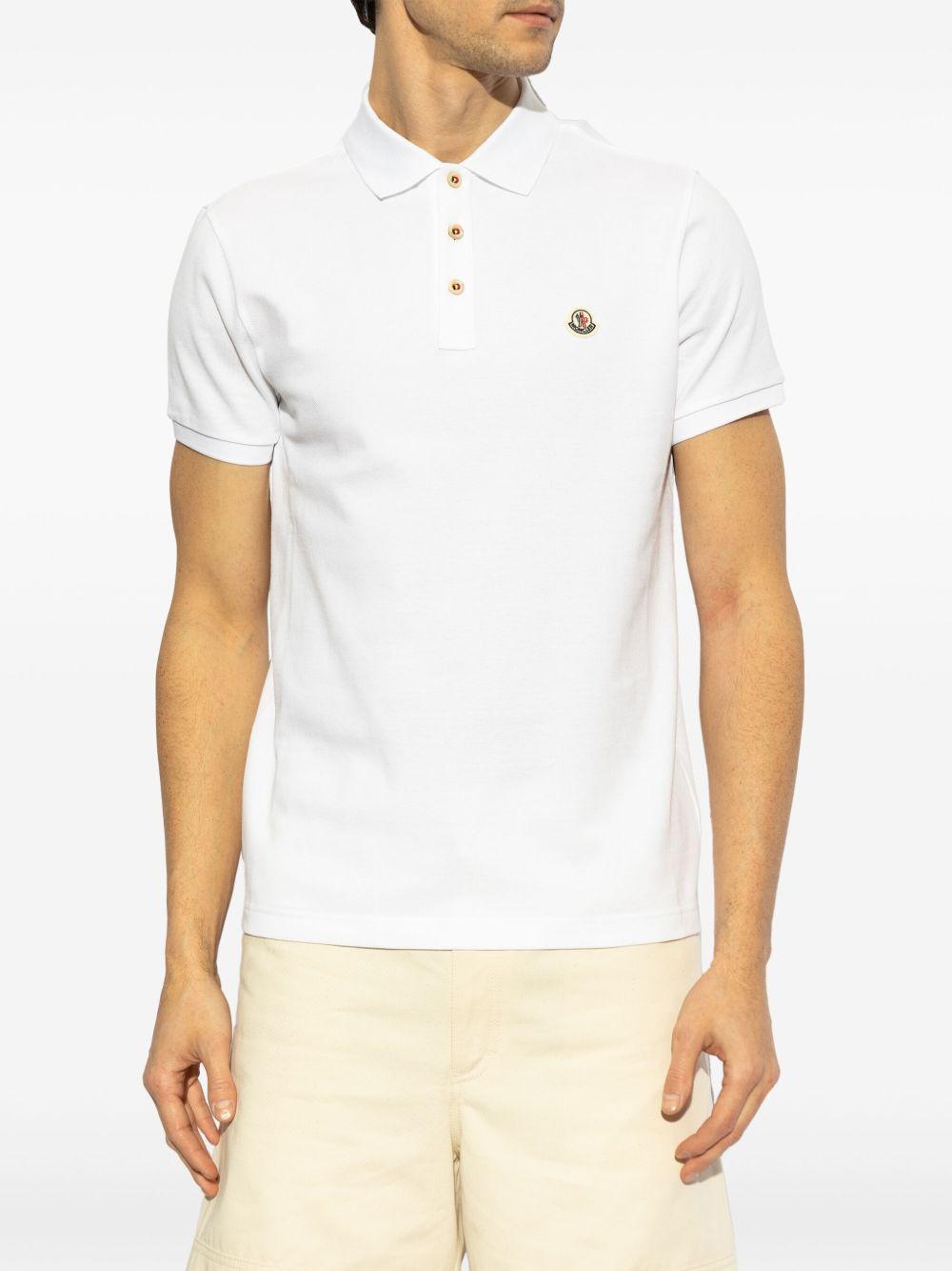 Logo-appliqué polo shirt K10918A00030 84556001 MONCLER 