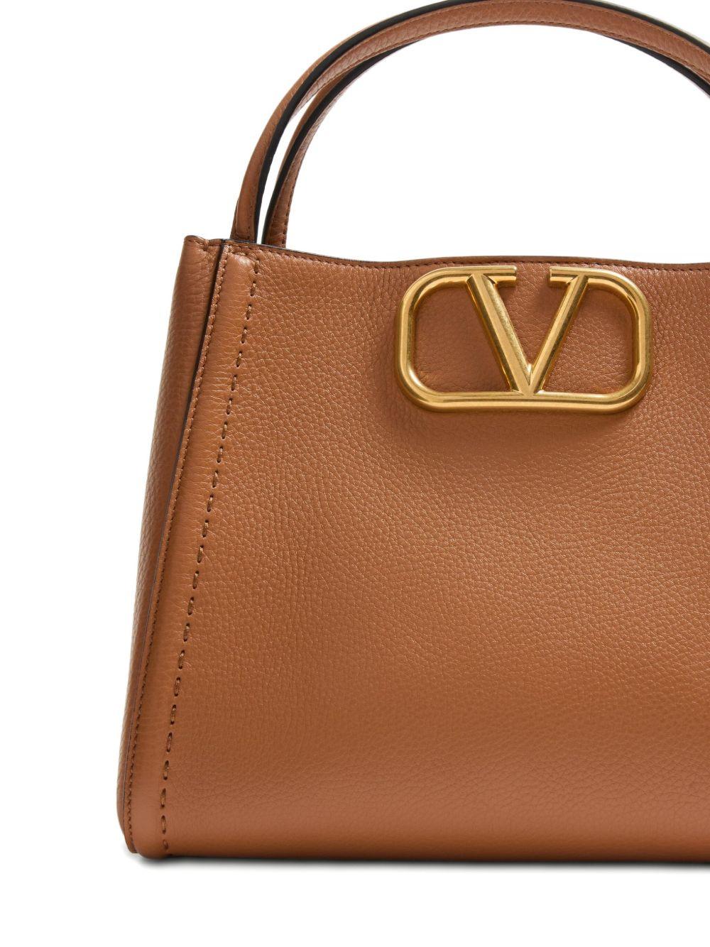 Medium Alltime leather tote bag<BR/><BR/><BR/> 5W2B0Q18IMZ ZG1 VALENTINO GARAVANI 