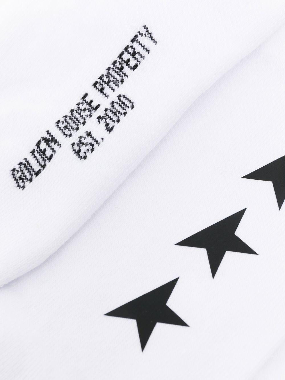 Logo embroidered socks<BR/><BR/> GUP00911 P00086210283 GOLDEN GOOSE 