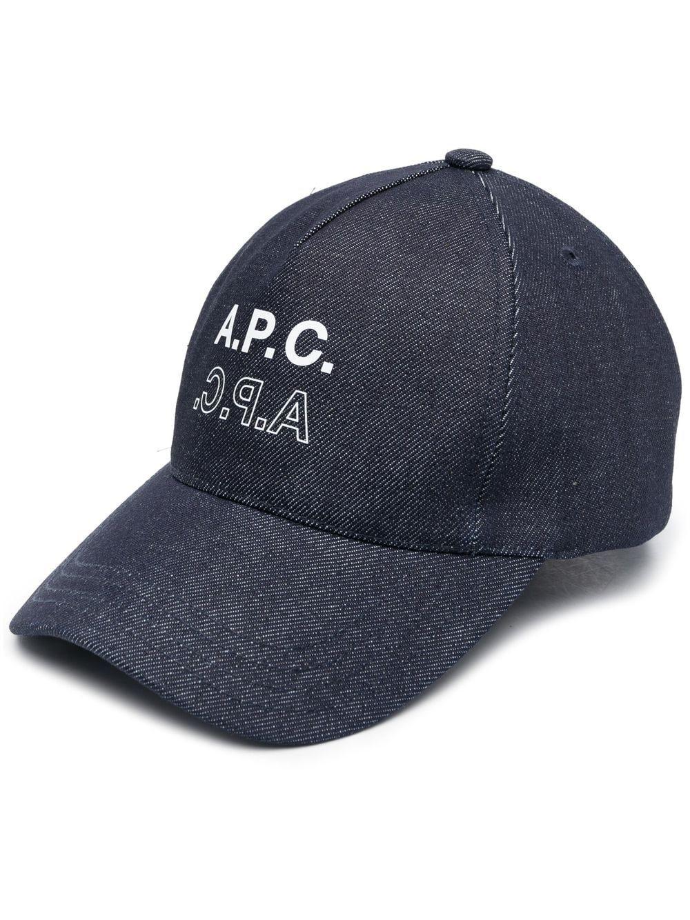 Duble Logo-print denim cap COCSXM24114 IAI A.P.C. 