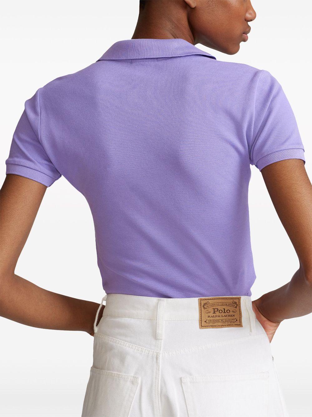 Julie logo-embroidered polo shirt<BR/><BR/><BR/> 211870245012 CACTUS PURPLE POLO RALPH LAUREN 