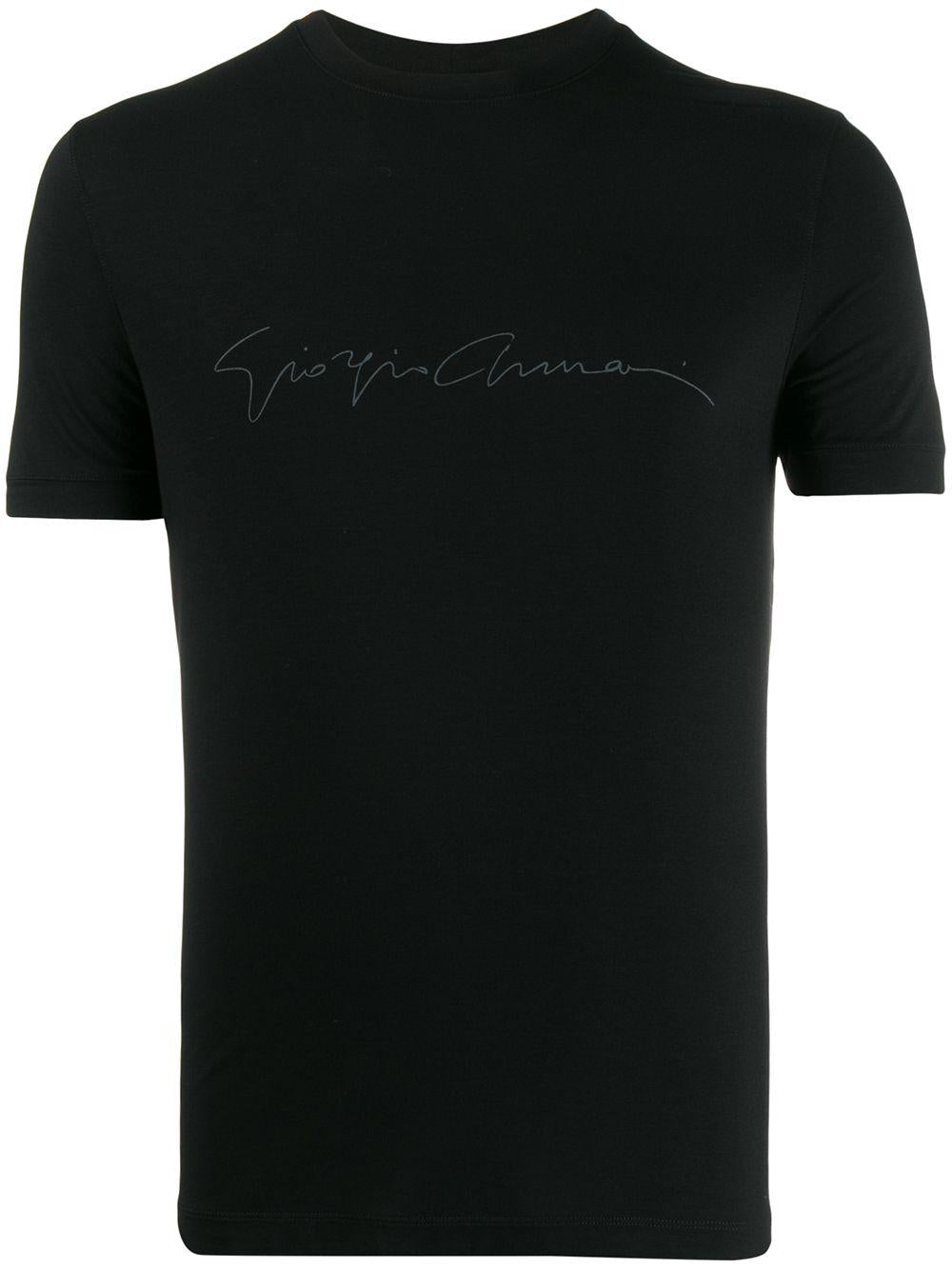 signature print T-shirt 6GST56 SJP4ZUC99 GIORGIO ARMANI 