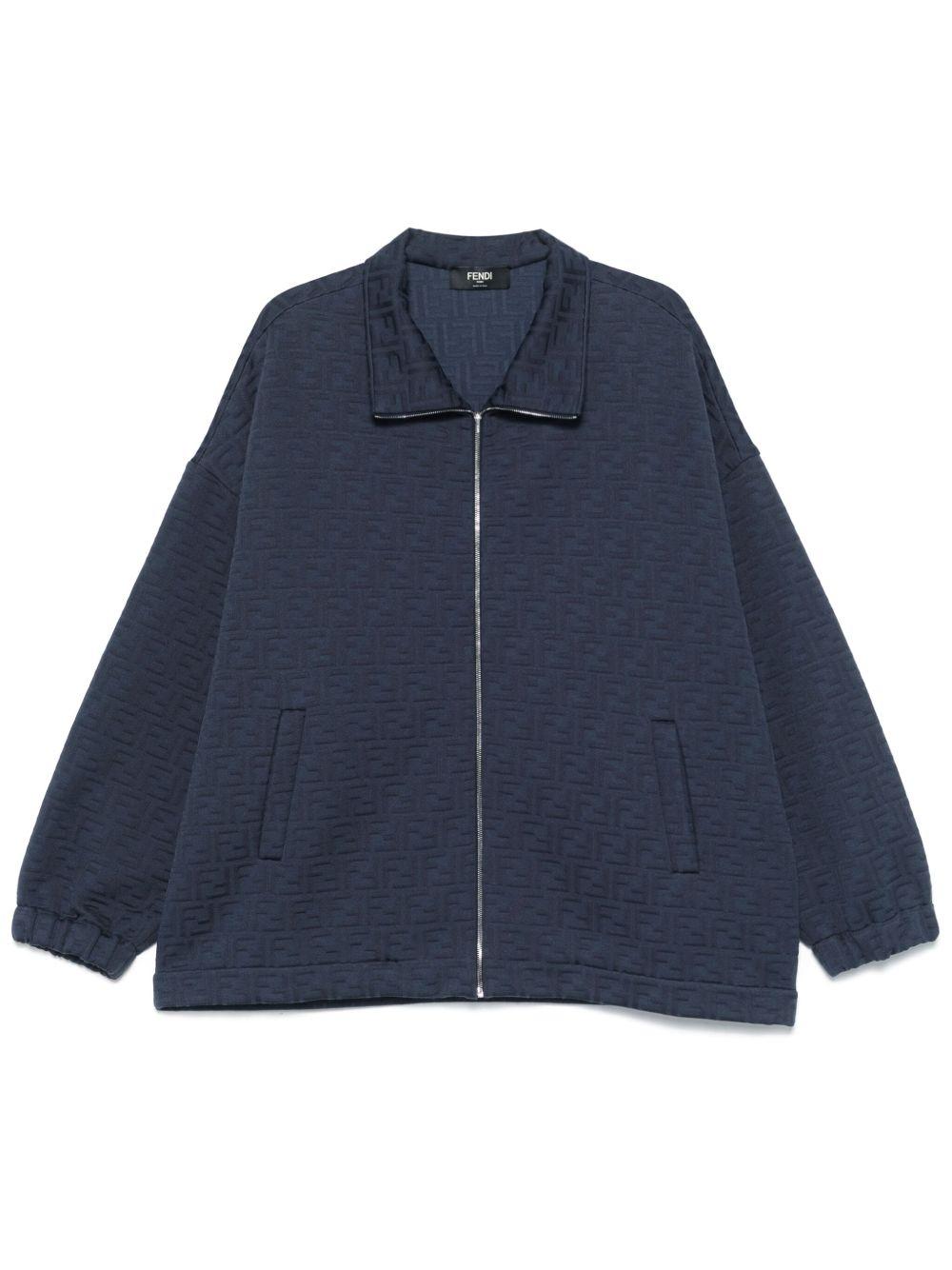 FF-embossed sweatshirt<BR/><BR/><BR/> FAF743 AU8OF1H3O FENDI 