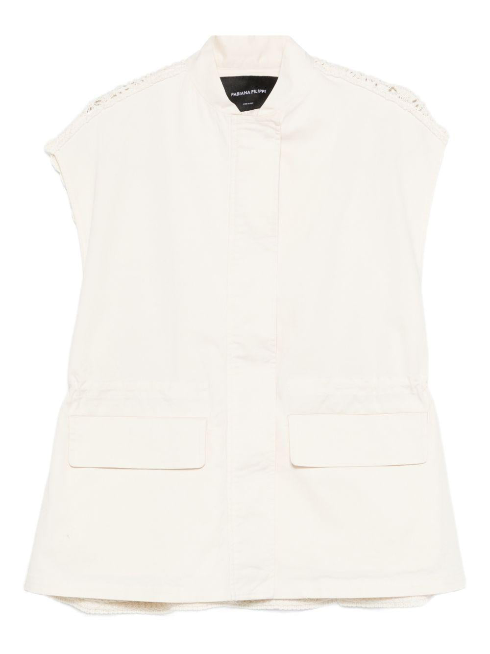crochet-panel waistcoat CTD266F217L932 0145 FABIANA FILIPPI 