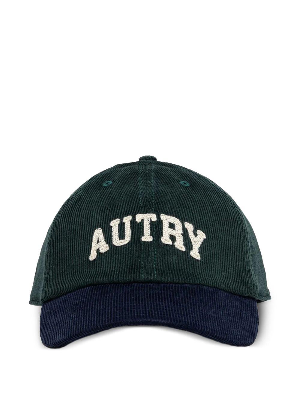 TWO-TONE BASEBALL CAP WITH EMBROIDERED LOGO ACPU Q9BGBASEBALLCONIFER AUTRY 