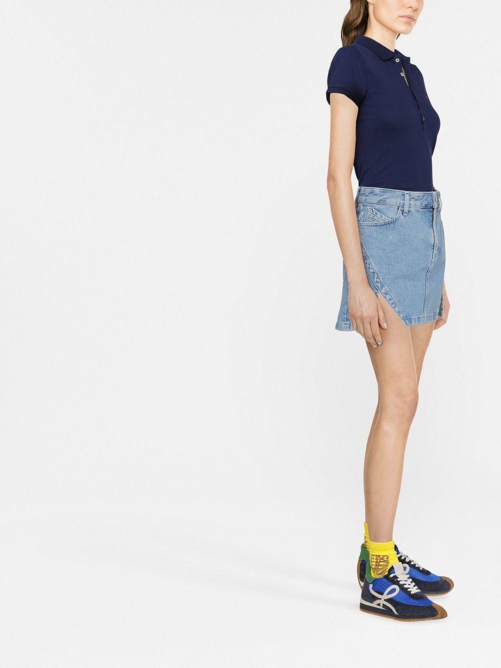 Julie logo-embroidered polo shirt<BR/><BR/><BR/> 211870245002 NEWPORT NAVY POLO RALPH LAUREN 