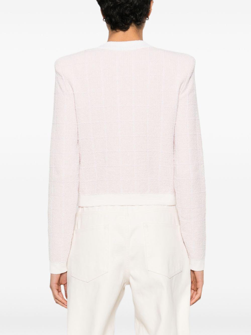 Lightweight tweed cardigan GF1KL000KJ48 OIB BALMAIN 
