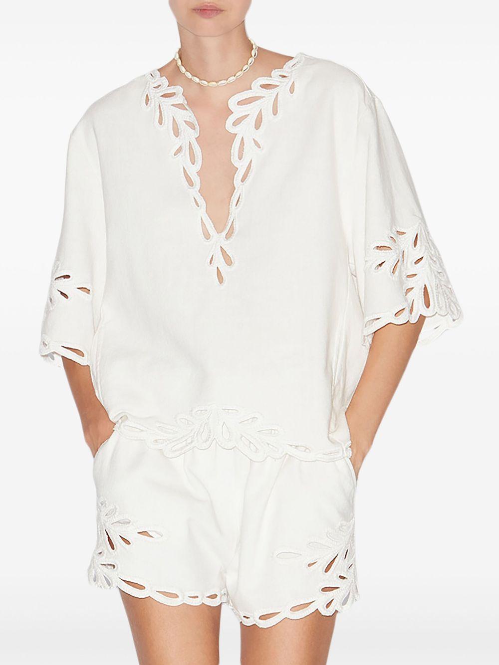 Shana top<BR/><BR/><BR/> HT0586FA C1J12E20WH MARANT ÉTOILE 