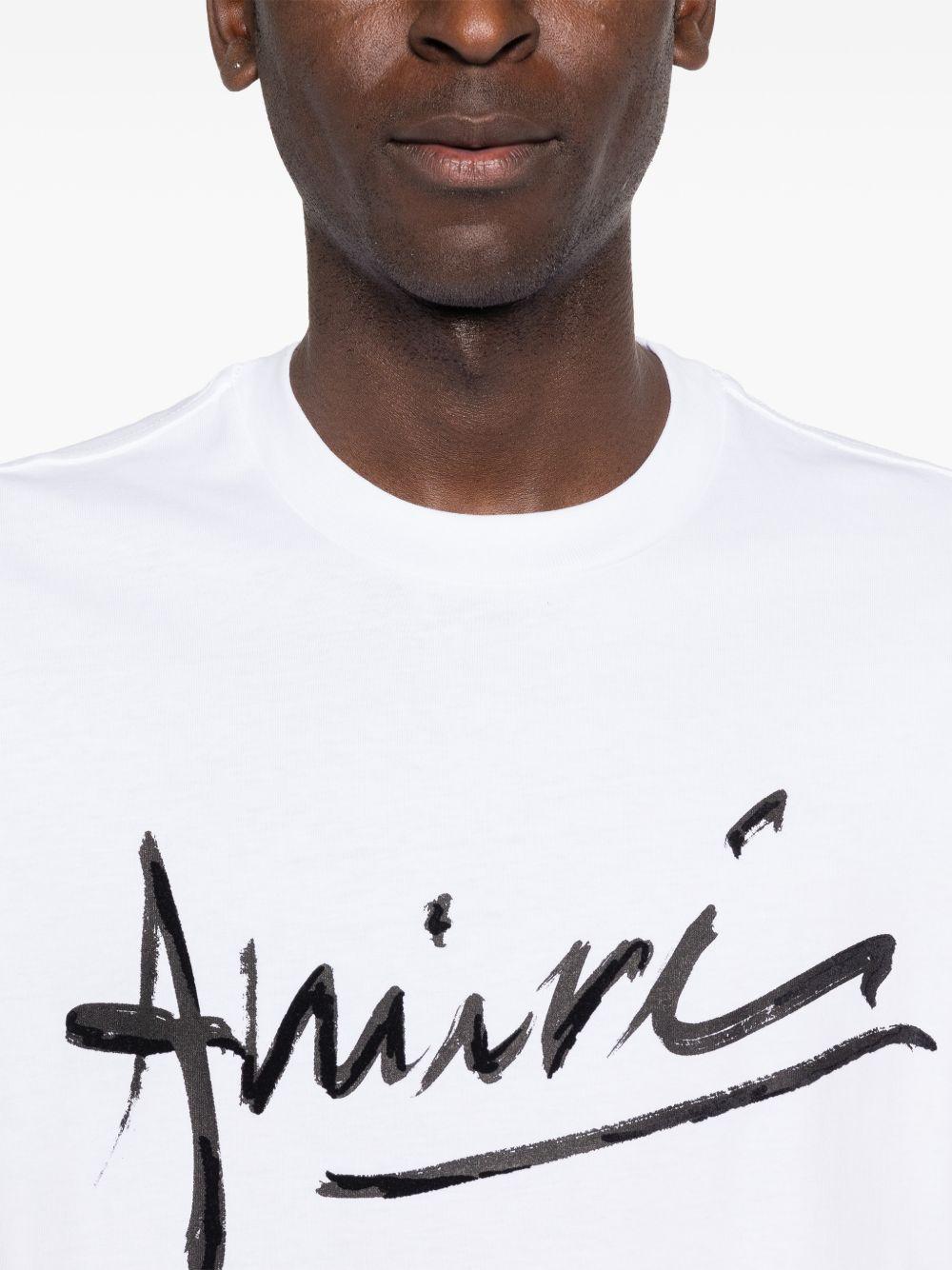 Logo T-shirt AMTOJR1020 100 AMIRI 