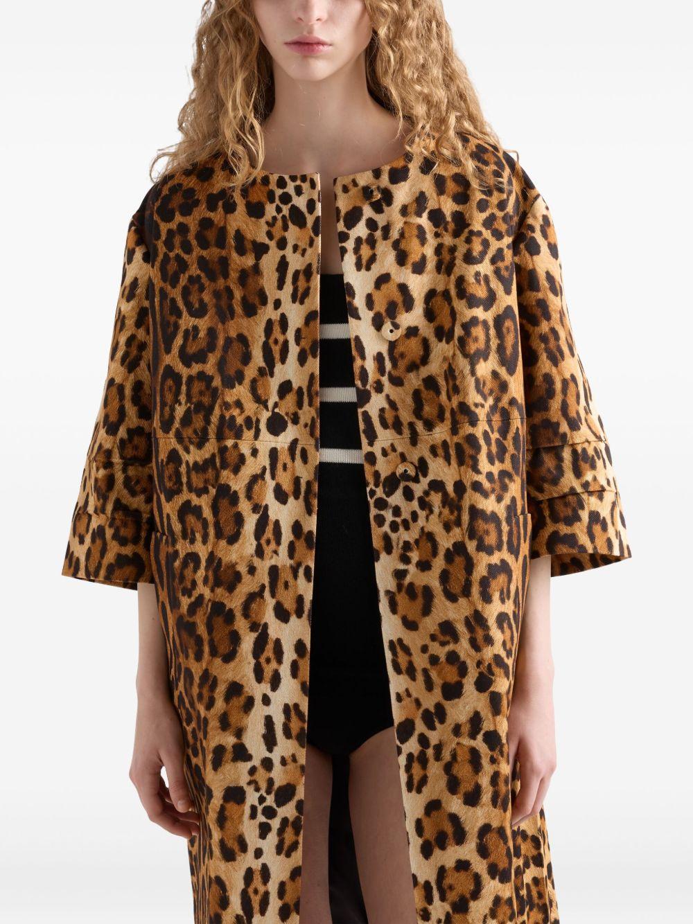 Animal-print coat<BR/><BR/><BR/> P632SG 168HF0324 PRADA 