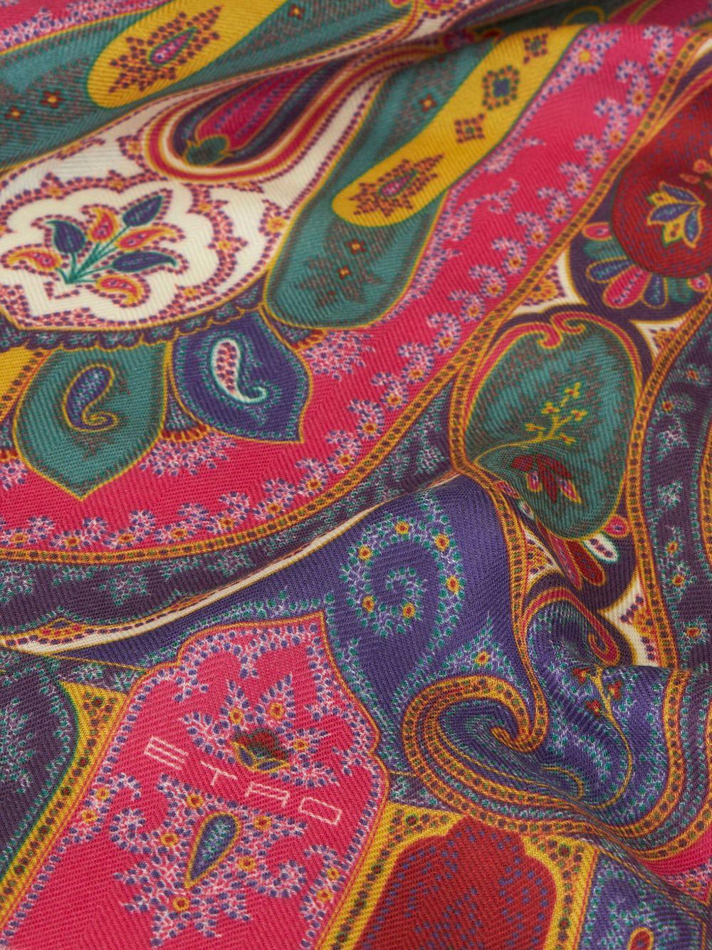 PRINTED SILK AND CASHMERE SCARF WATA0005 AV260S9001 ETRO 