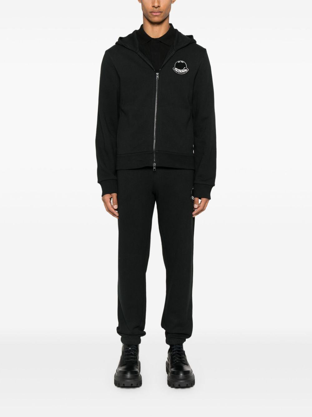 Logoed hoodie with zip K2091 8G00023 89AZU998 MONCLER 