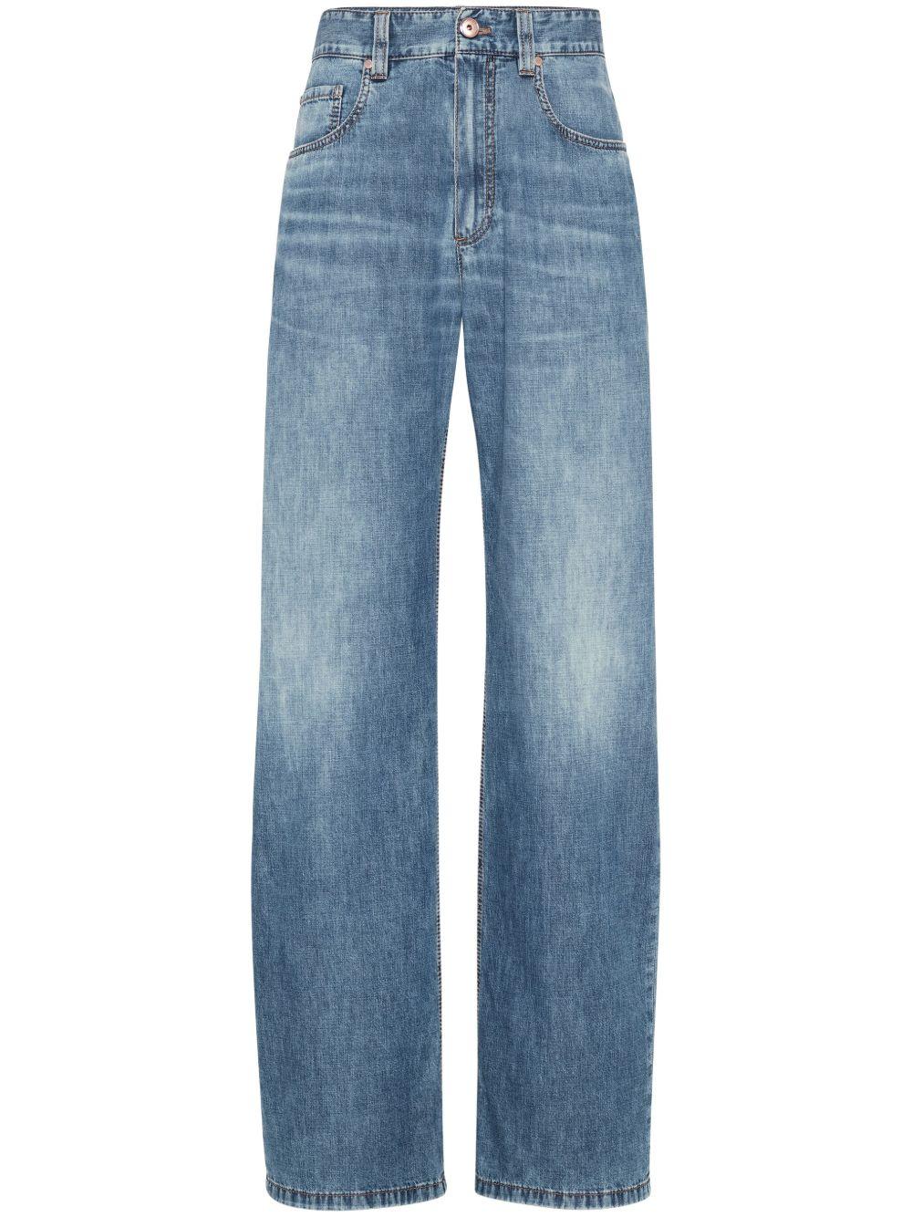 Contemporary Loose Trousers in Lightweight Denim MH192P5565 C8982 BRUNELLO CUCINELLI 