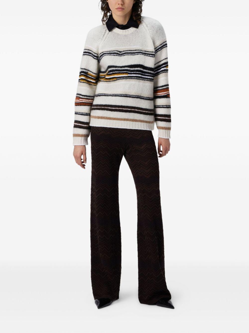 Straight long pants in chevron pattern DS25WI0J BK01CPS80E1 MISSONI 