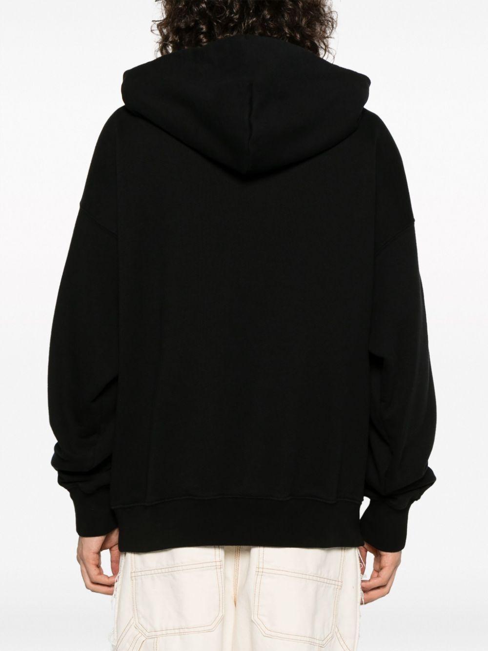 Embroidered logo to the front sweaters OMBB085F23FLE018 1001 OFF-WHITE 