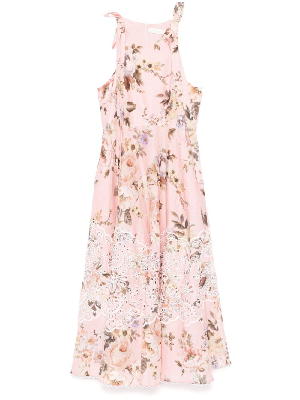 Acacia Broderie midi dress<BR/><BR/><BR/> 1736DRS252 PIF ZIMMERMANN 