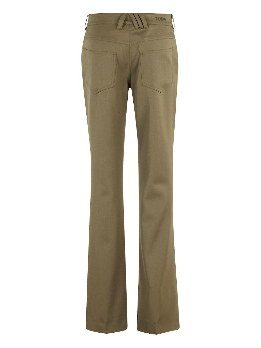 Trousers with a logo on the back 251WCP00273 WWW065AA081 THE ATTICO 