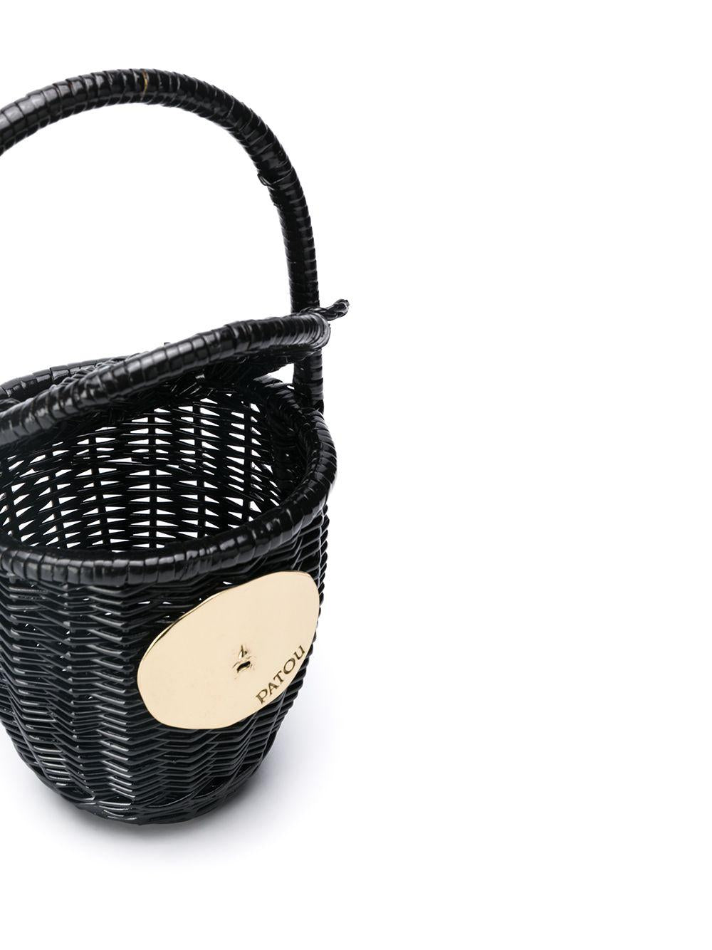 Wicker bucket bag<BR/><BR/><BR/> AC0030043 999B PATOU 