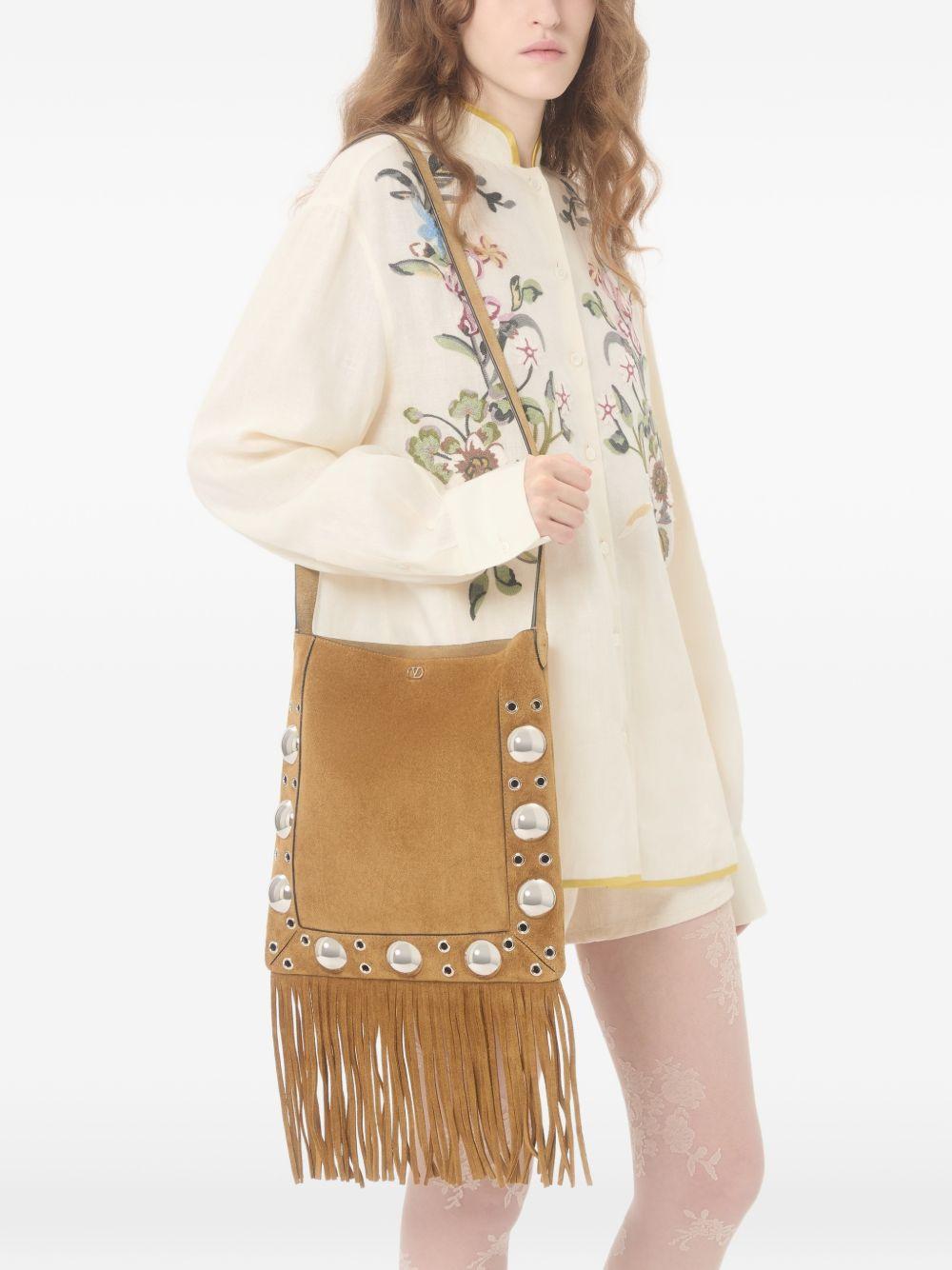 Embroidered Linen Shirt 8B3AB8269M4 AM0 VALENTINO GARAVANI 