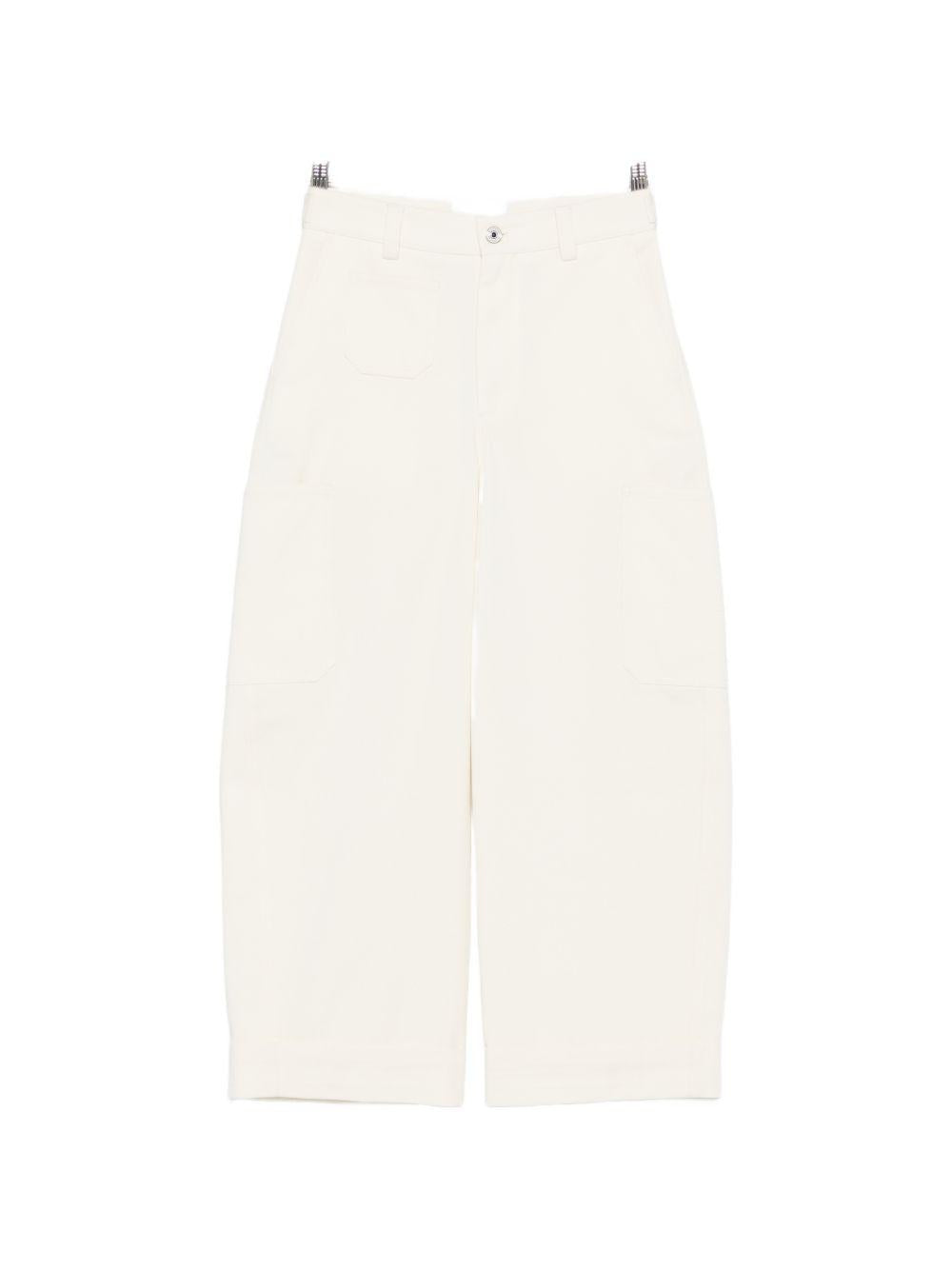 Cocoon cropped cargo pants in cotton and wool BW519H164D 105 GIVENCHY 