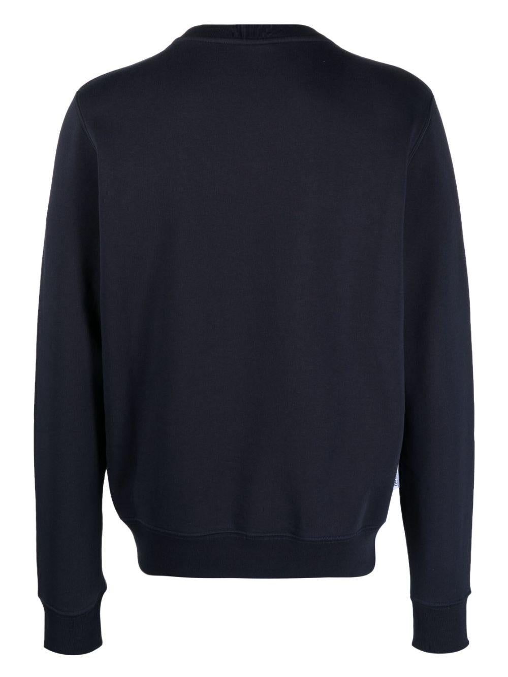 Appliqué-logo cotton sweatshirt SWIM 408BAPPAREL BLUE AUTRY 