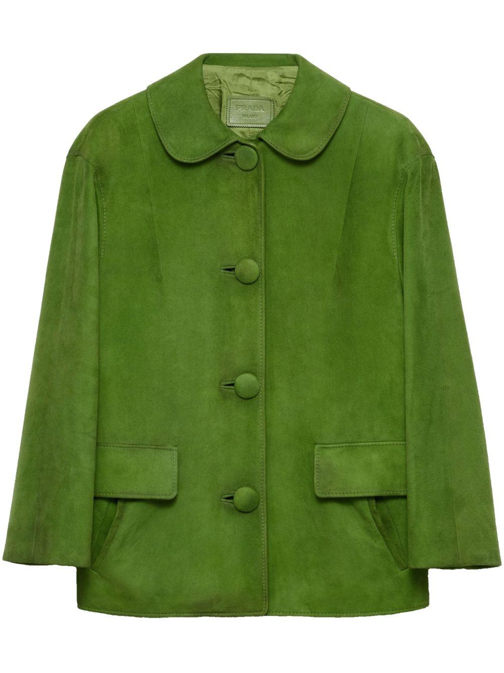 Suede jacket<BR/><BR/> 58A202 162OF0225 PRADA 