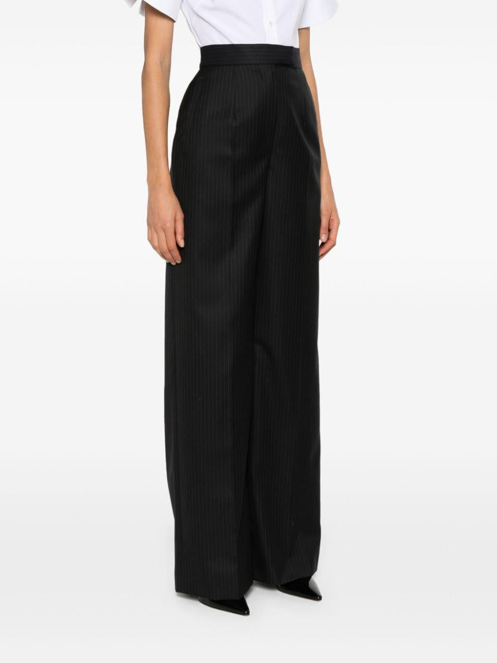 Pinstripe tailored wool trousers 798477 QJAEI4100 ALEXANDER MCQUEEN 