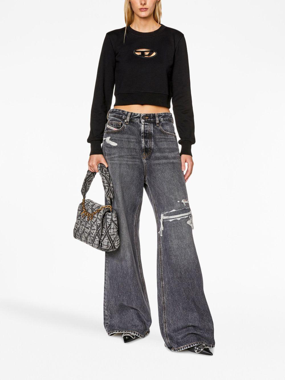 Cut-out sweatshirt F-slimmy-od A09931 0GRAC9XX DIESEL 