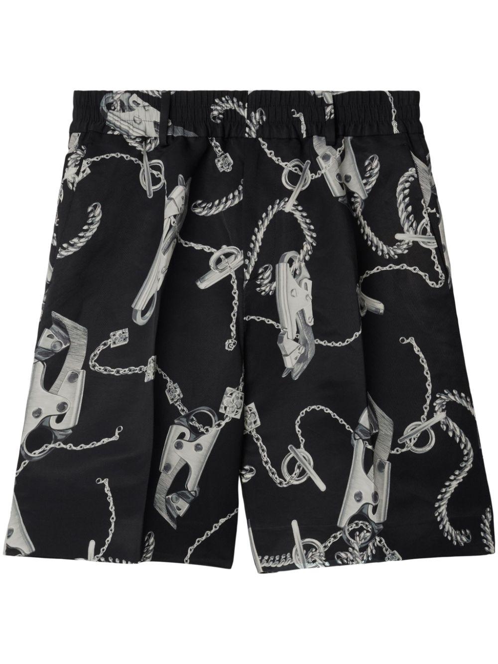 Chain shorts 8088957 SILVER/BLACK BURBERRY 