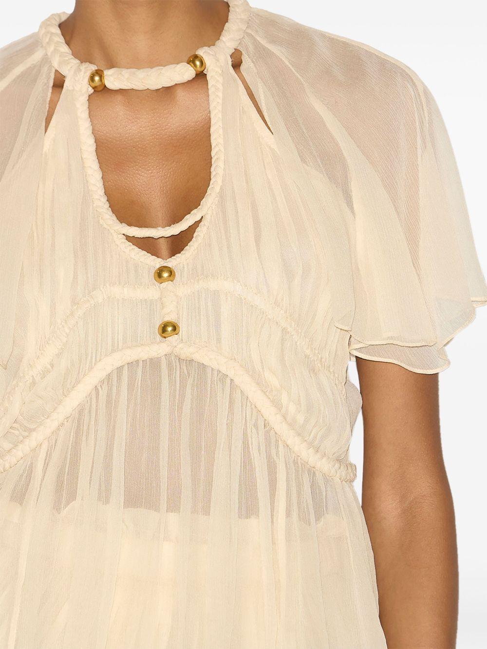 Rosaline gathered silk top HT0637FA C2J04I23EC ISABEL MARANT 
