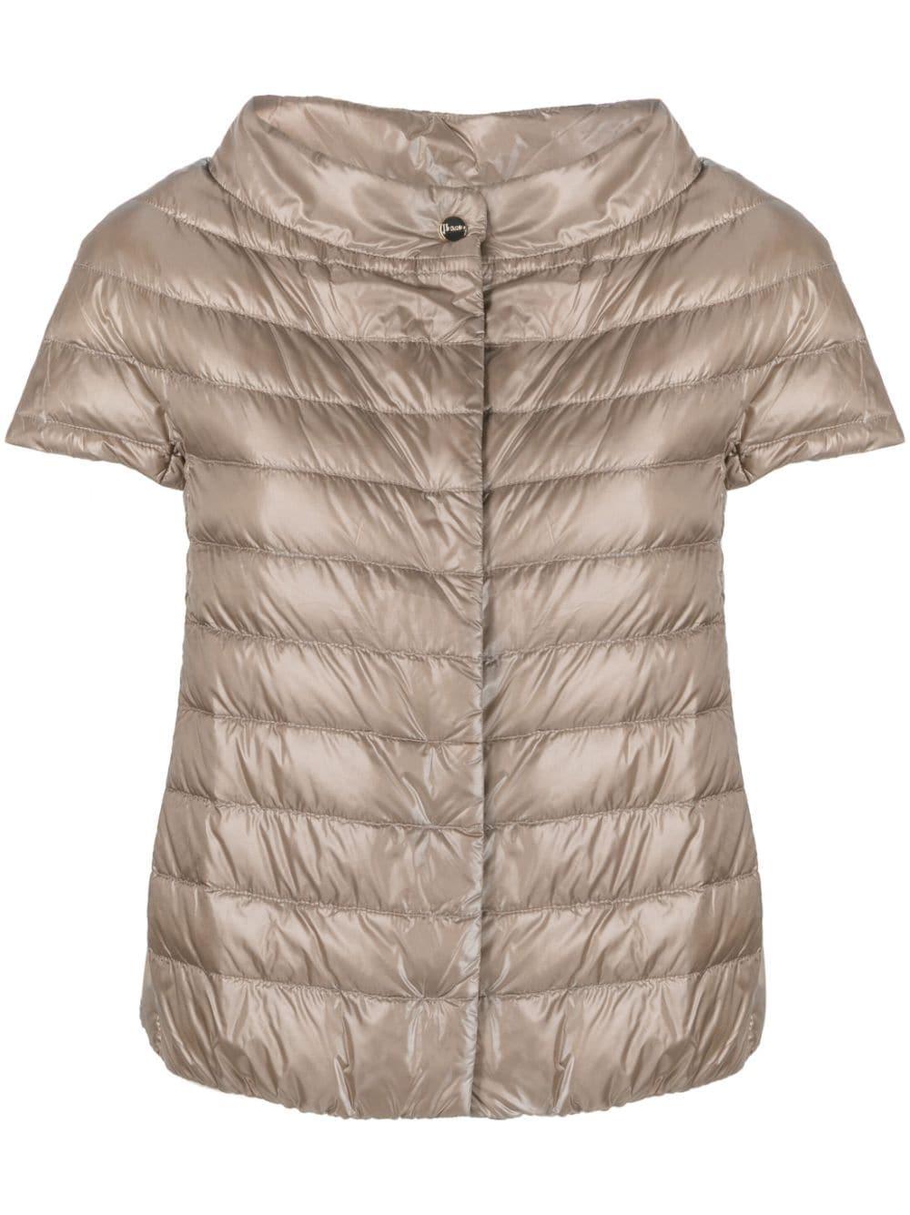 Margherita short-sleeve quilted jacket PI0003DIC 120172600 HERNO 