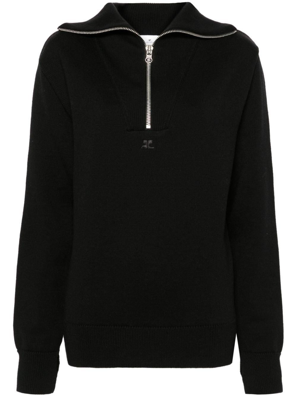 Trucker sweater<BR/><BR/><BR/> 324MPU171FI0036 9999 COURRÈGES 