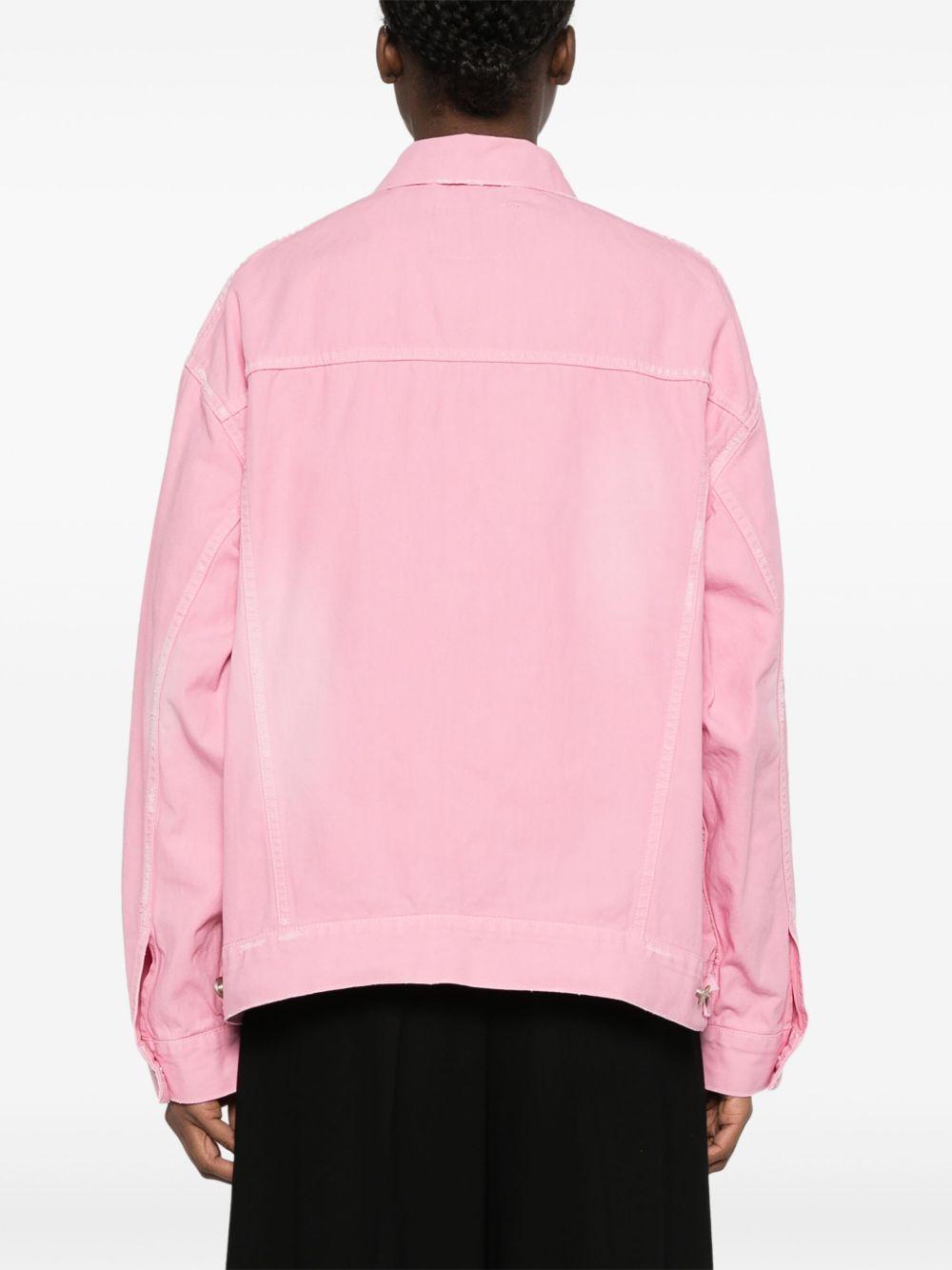 Logo-embroidered denim jacket<BR/><BR/><BR/> 823408 TRWA92014 BALENCIAGA 
