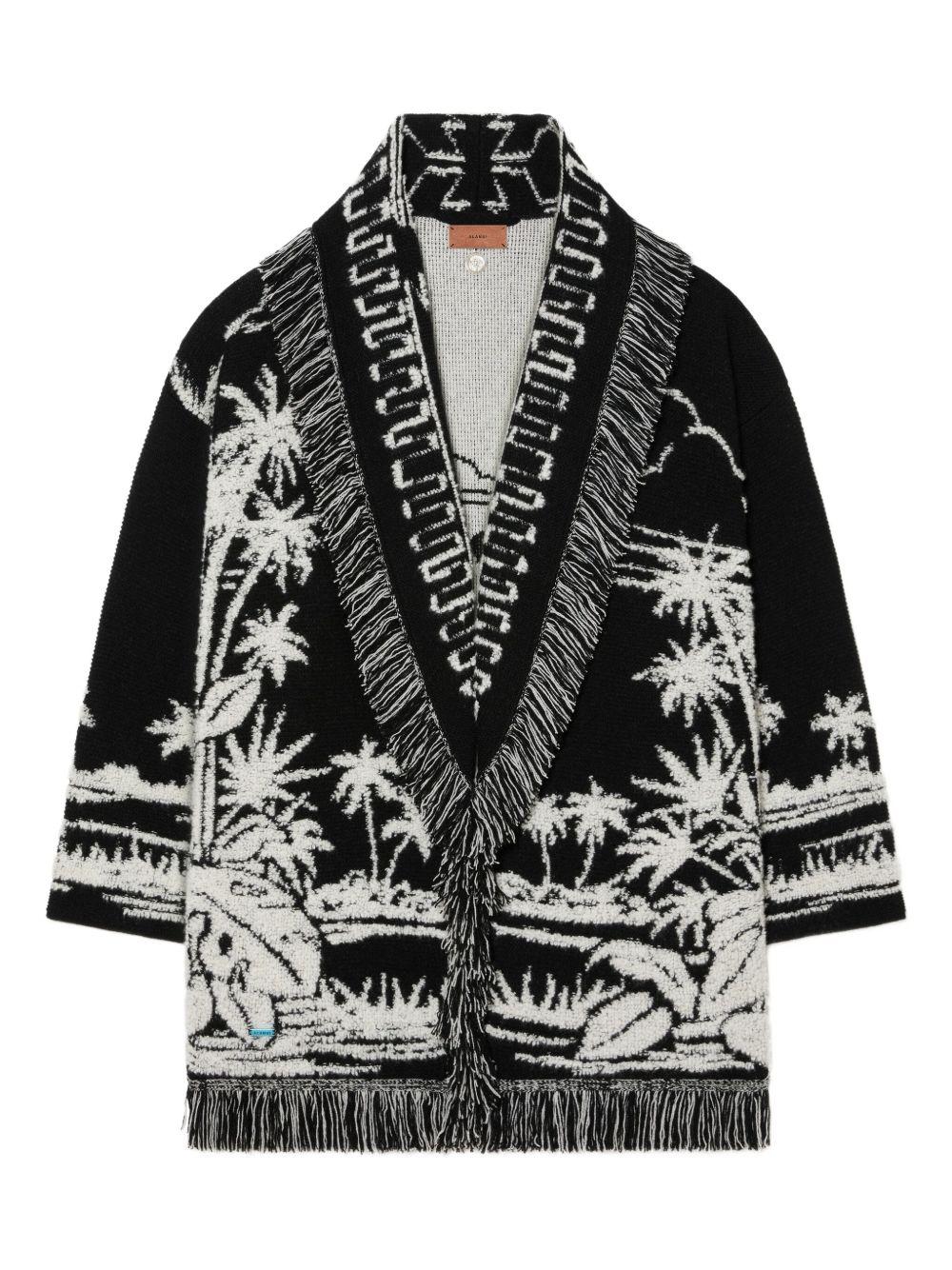 Palm groove tales cardigan LWHB064E25KNI00D 100F ALANUI 