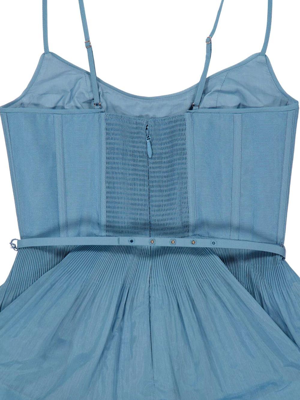 pleated tiered midi dress 6354DC26R DPBL ZIMMERMANN 