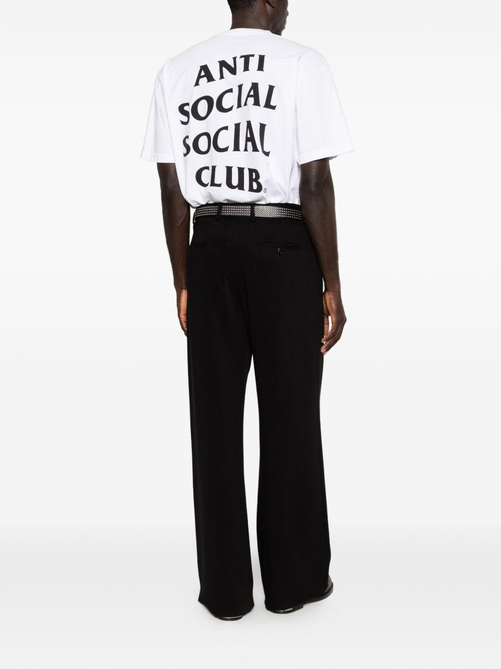 logo-print t-shirt ASSC070013 WHITE ANTI SOCIAL SOCIAL CLUB 