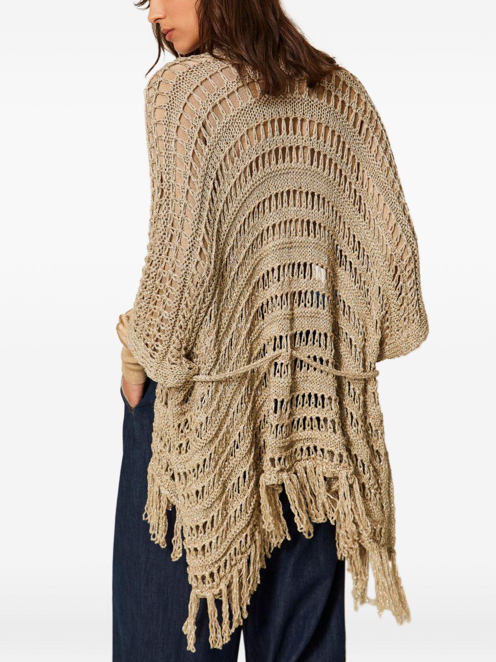 Crochet knit poncho 261TA4340 S2146713161 TWINSET 