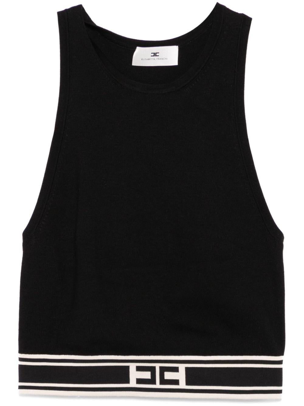 Logo-band tank top<BR/><BR/><BR/> TK39S51E2 685 ELISABETTA FRANCHI 