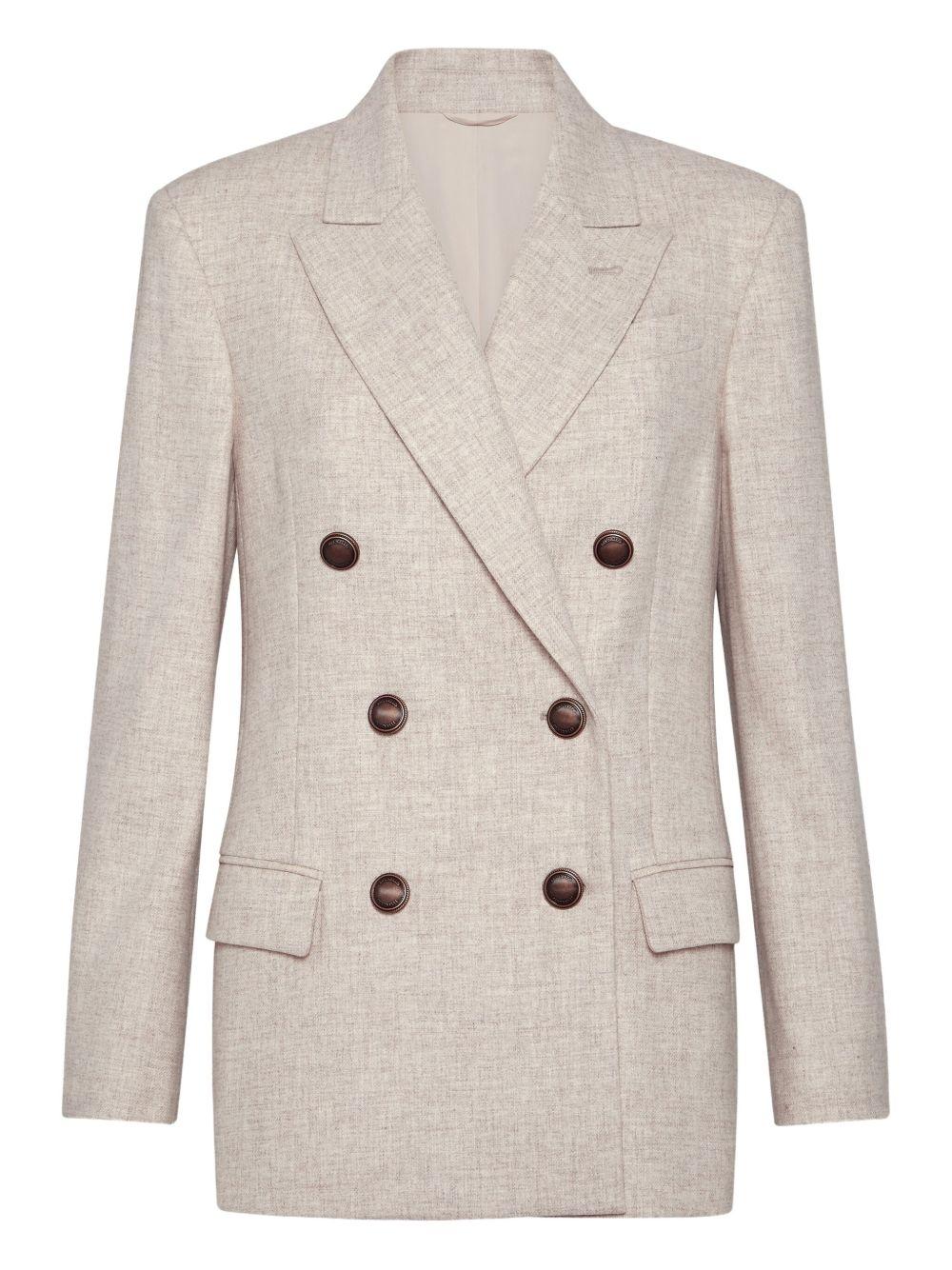 Double-breasted wool jacket MB1627054 C012 BRUNELLO CUCINELLI 