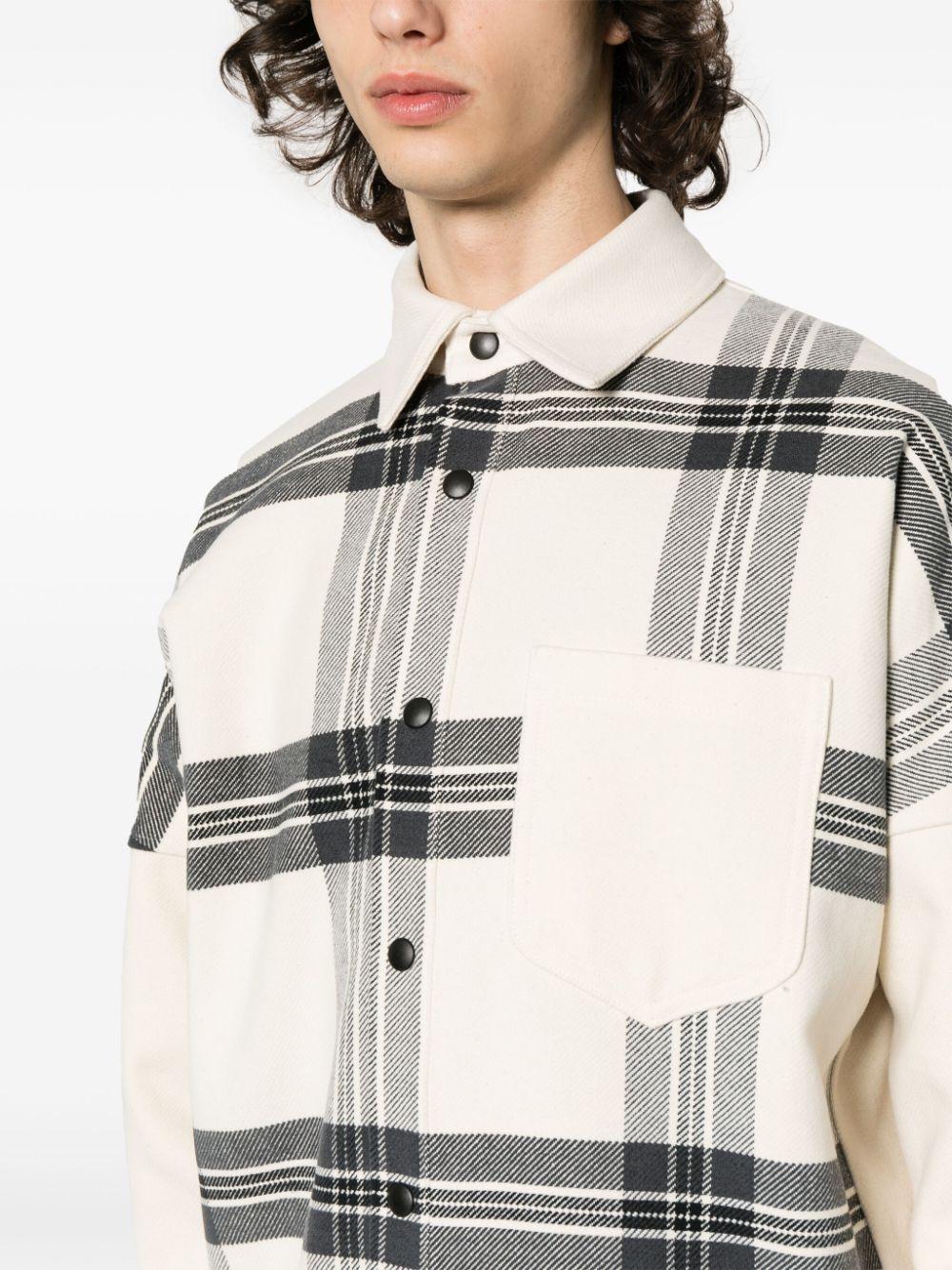 Clour-block panelled design jacket PMES002R24 FAB0010311 PALM ANGELS 
