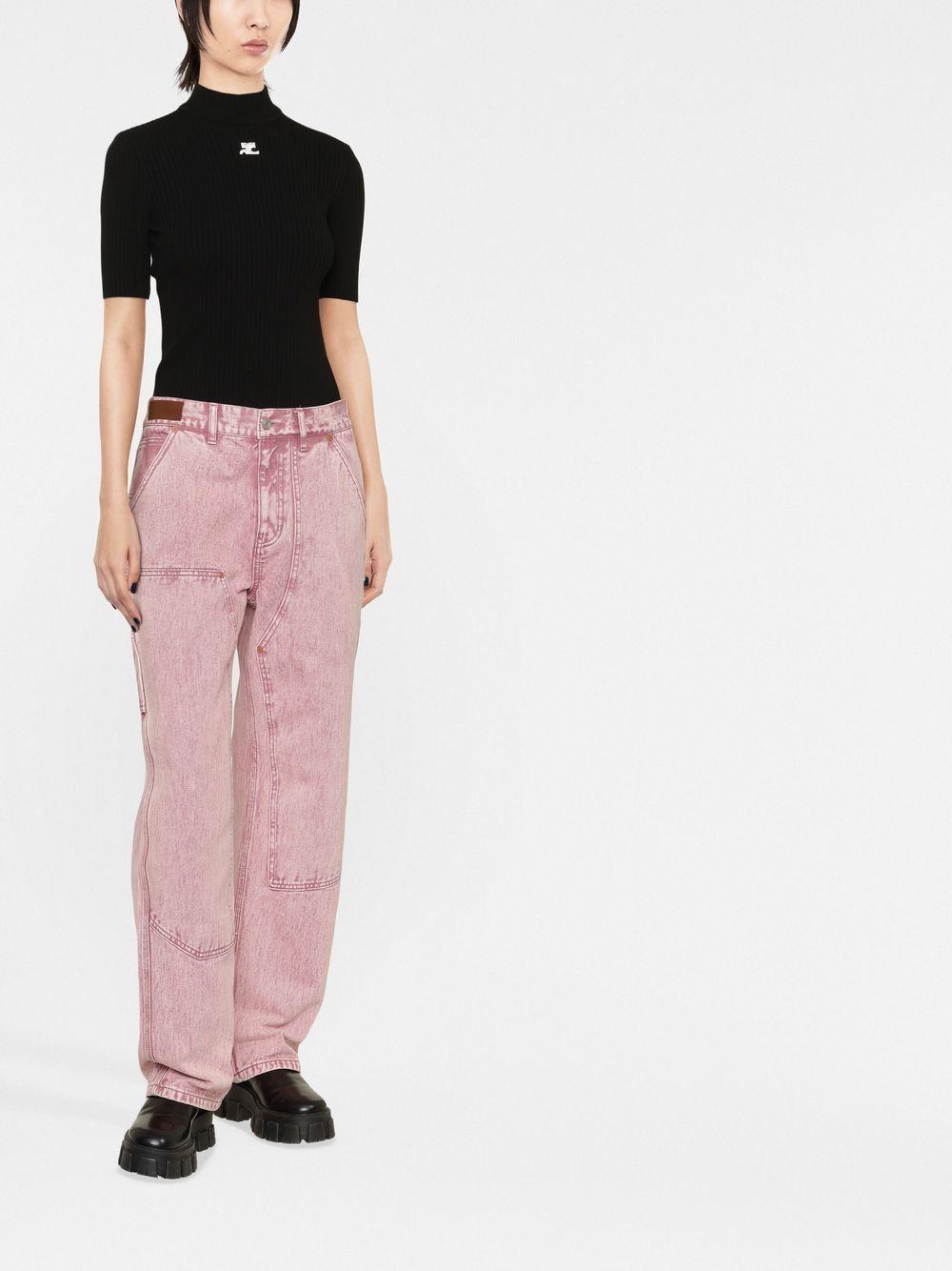 Logo-print knitted top PERMPU026FI0001 9999 COURRÈGES 