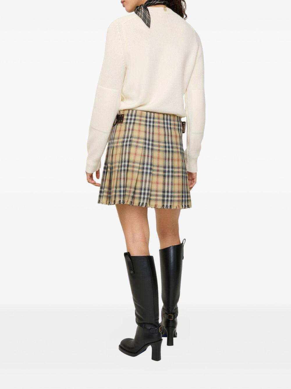 Check Wool Mini Kilt 8118152 B9368 BURBERRY 