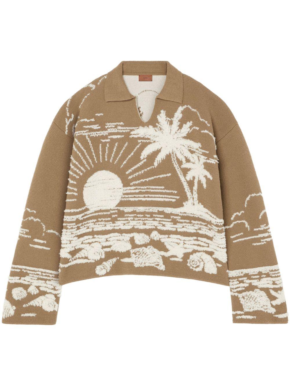 Beyond The Horizons sweater<BR/> LWHV002R25KNI004 6303 ALANUI 