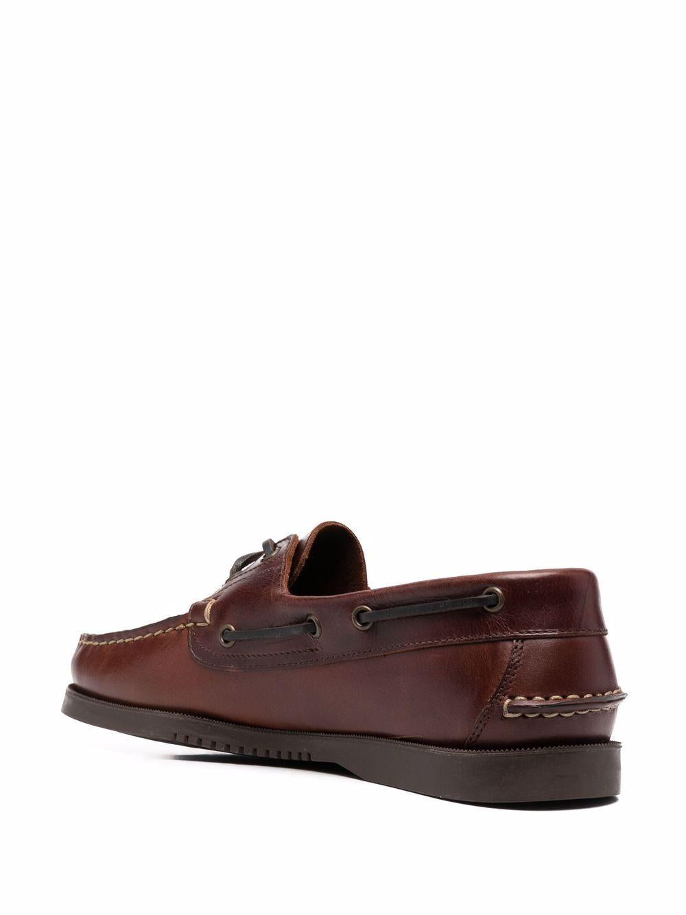 Barth lace-up boat shoes<BR/><BR/><BR/> 780001 MARRON-AMERICA PARABOOT 