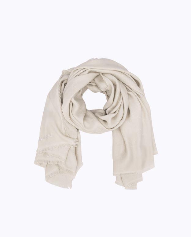 Beige Foulard scarf with jacquard logo PF3043T0300 20000 BLUGIRL 