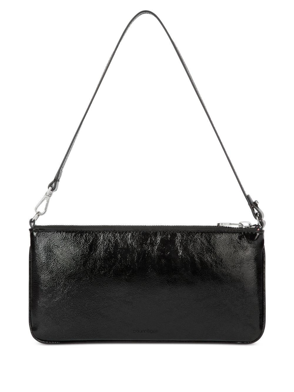 logo pouch in calfskin 126GPM035CR0043 9999 COURRÈGES 