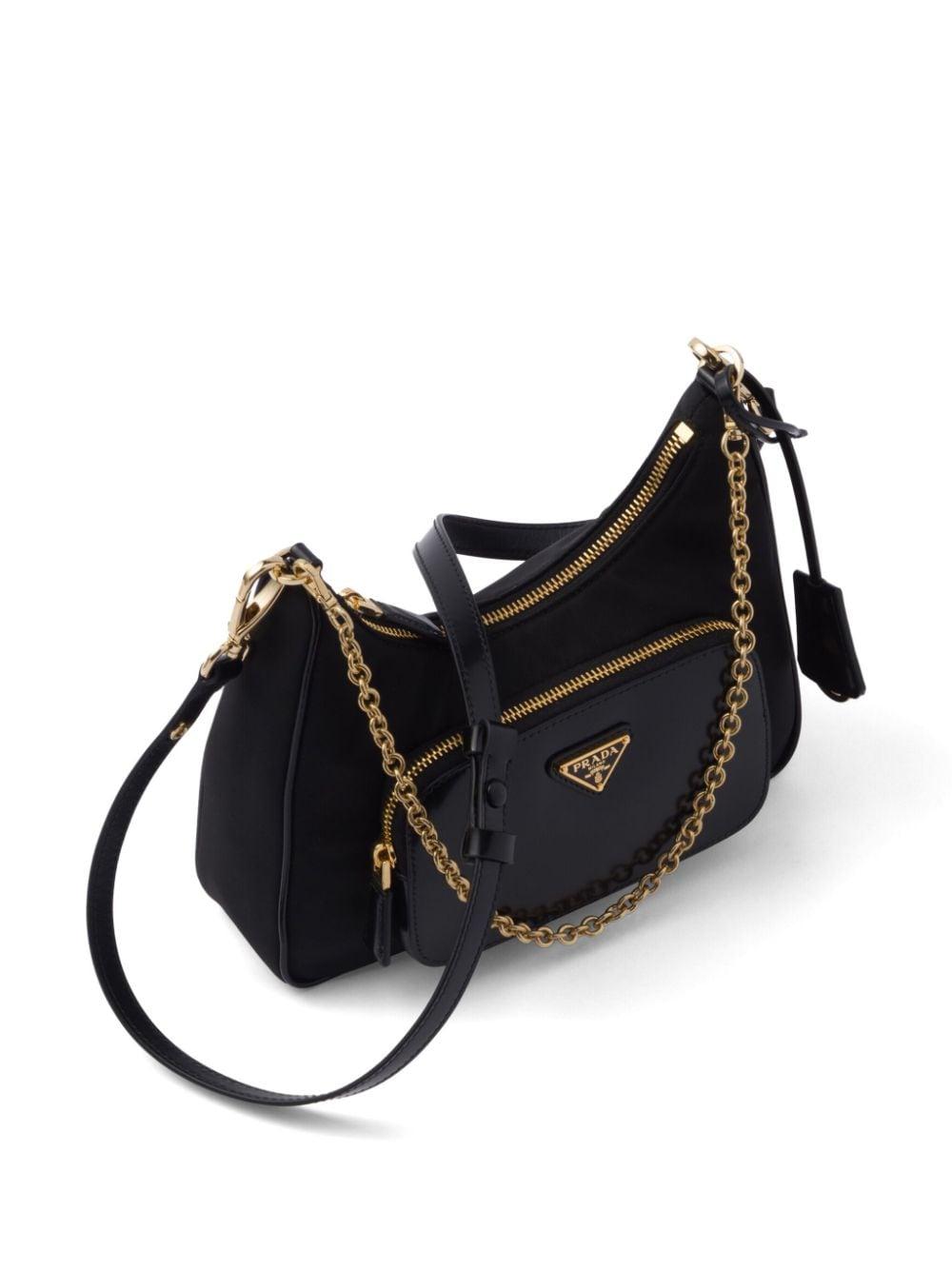 Triangle-logo shoulder bag<BR/><BR/><BR/> 1BC198 R789F0002 PRADA 
