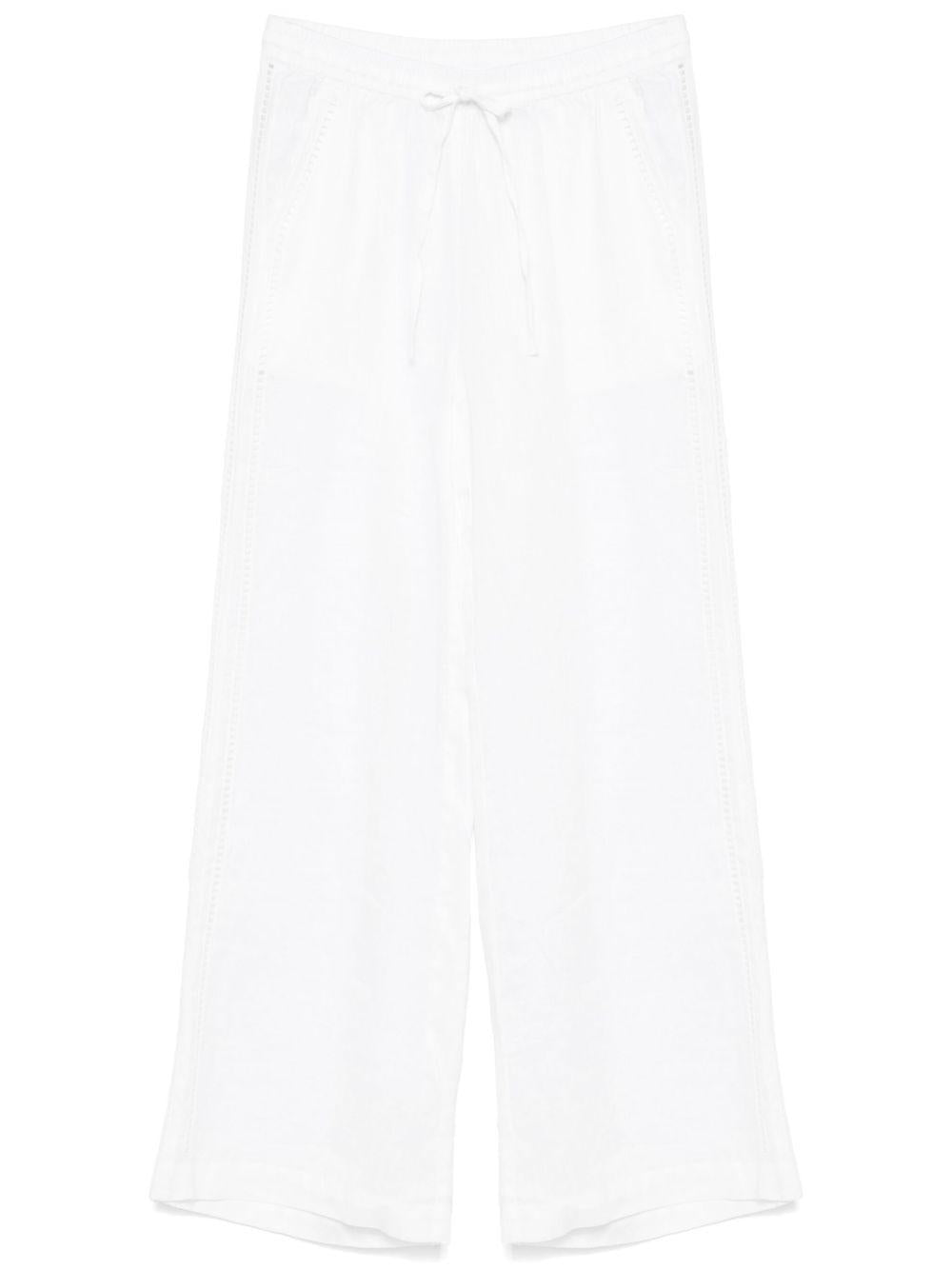 Linen trousers<BR/><BR/><BR/> D230743 BEACH25002 P.A.R.O.S.H. 