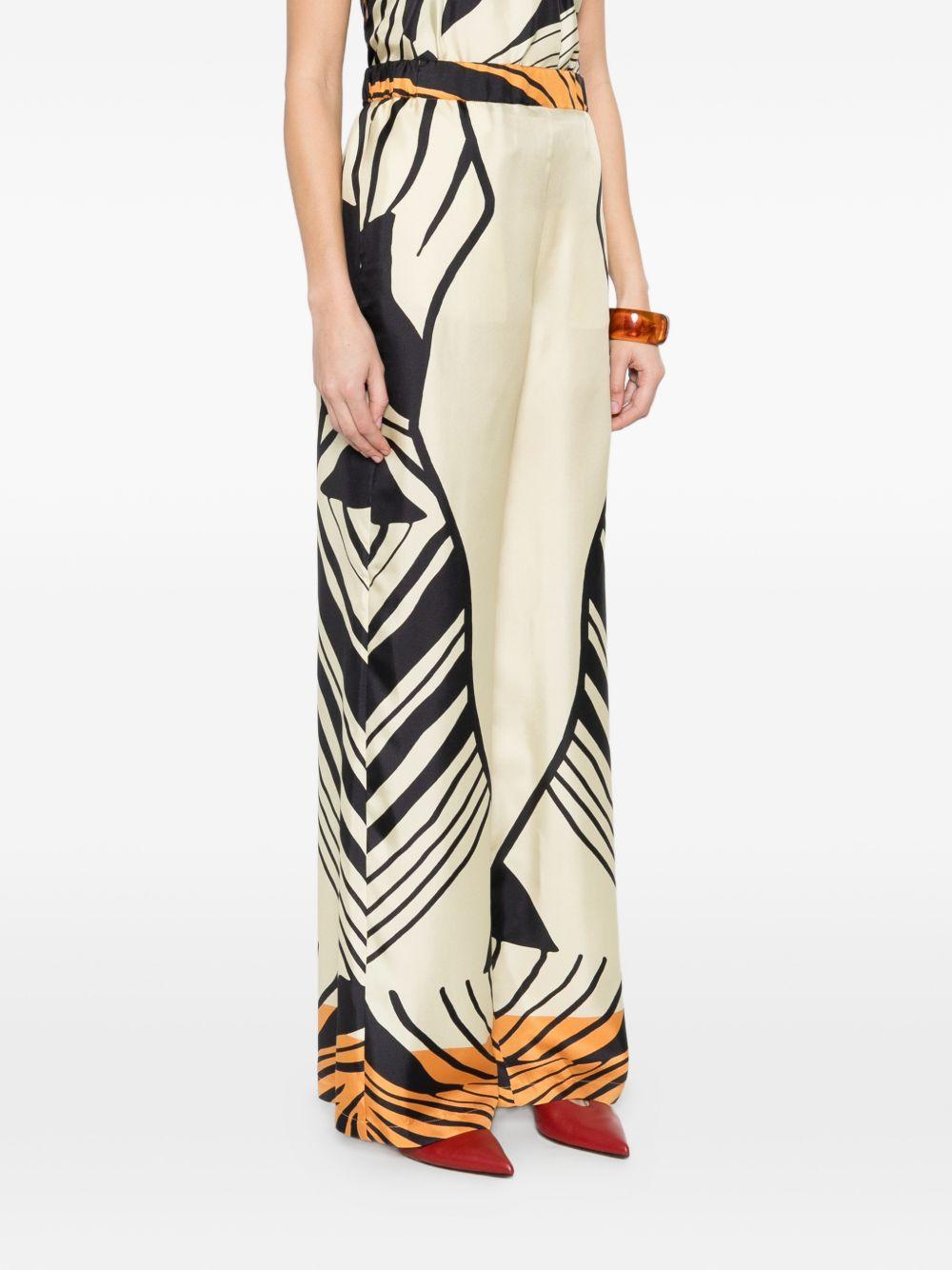 Sofia wide-leg trousers in twill 9L00003 NSS002000703_01A RAQUEL DINIZ 