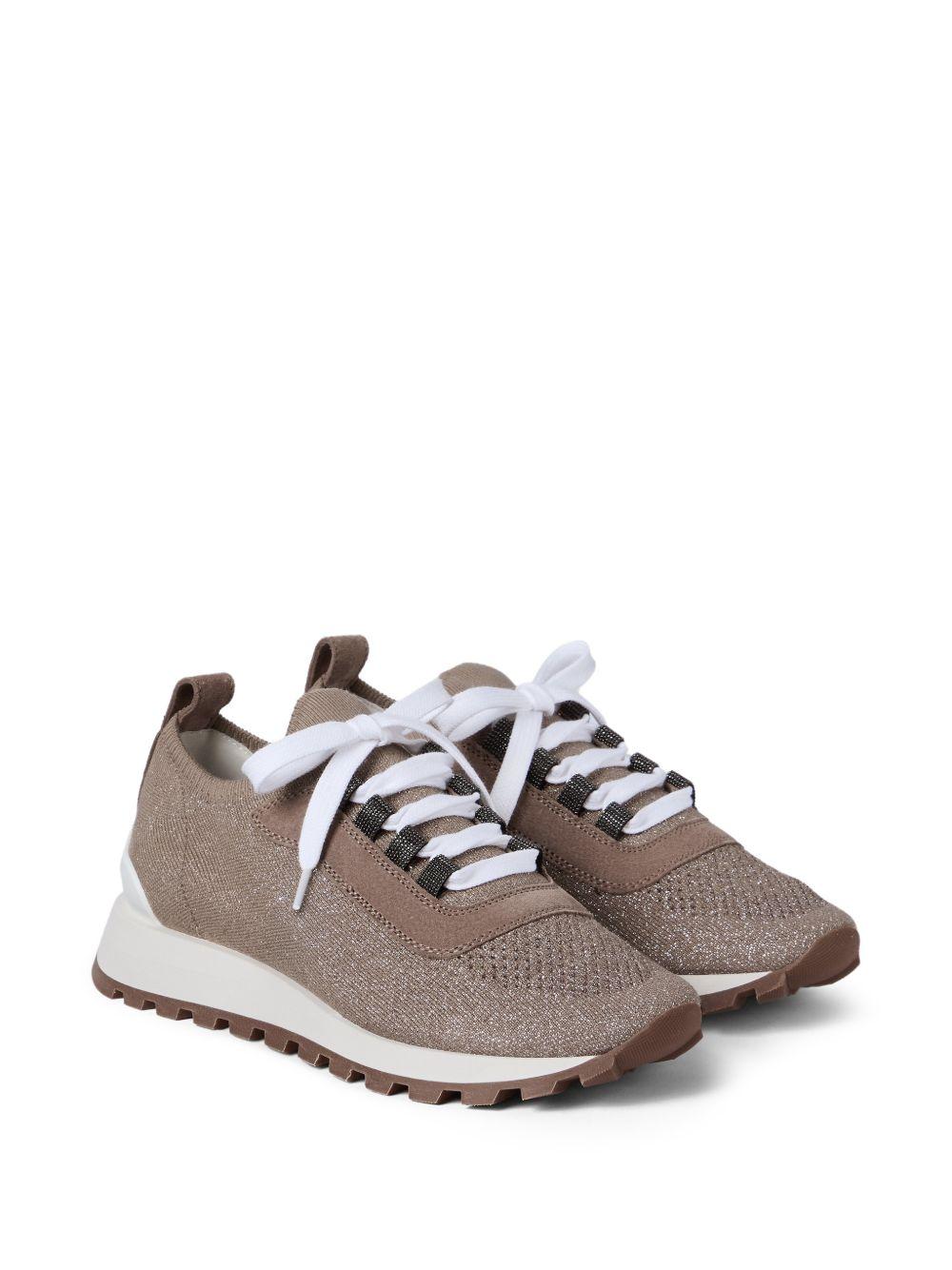 sparkling suede runners with shiny eyelets MZ35G2490 C9447 BRUNELLO CUCINELLI 